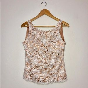 Lace sleeveless top